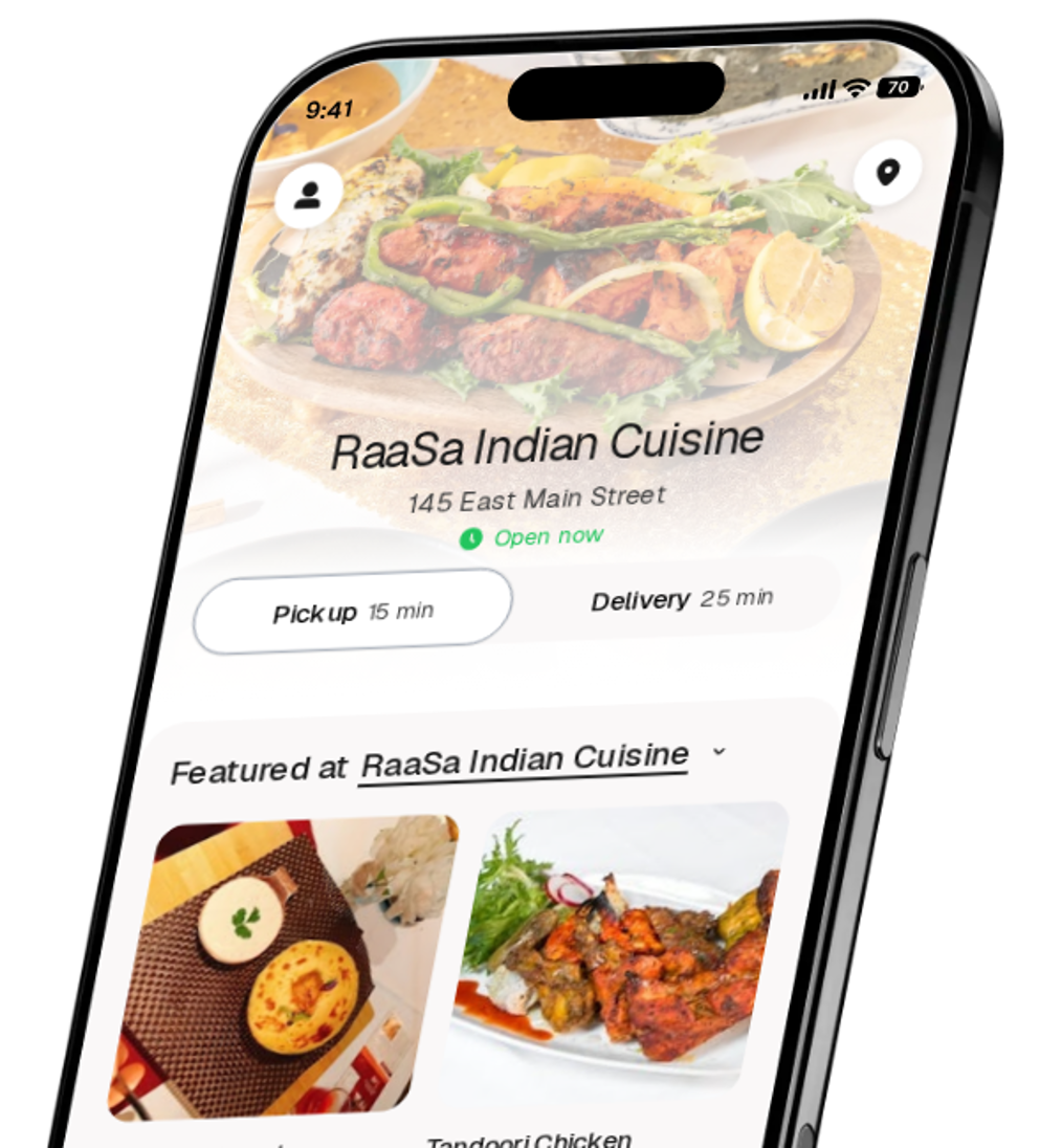 RaaSa Indian Cuisine app preview