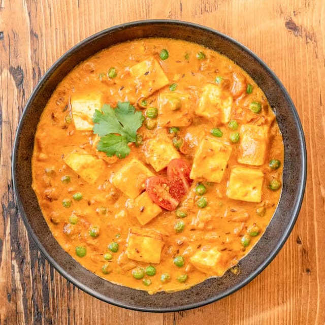 Mutter Paneer Masala.