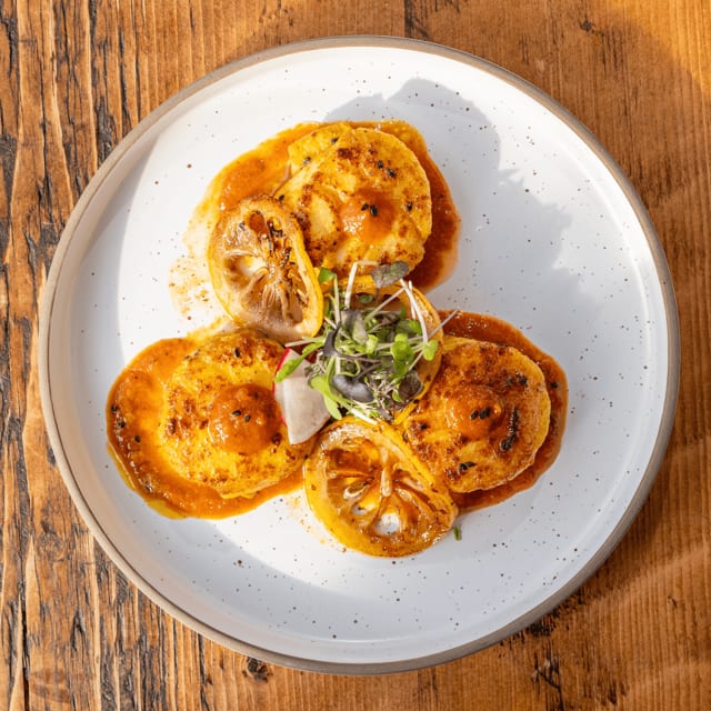 Kalonji Scallops.
