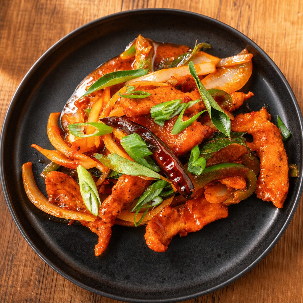 Andhra Chili Chicken.