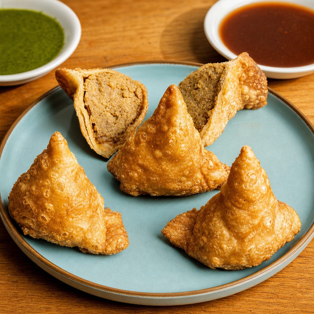 Keema Samosas.