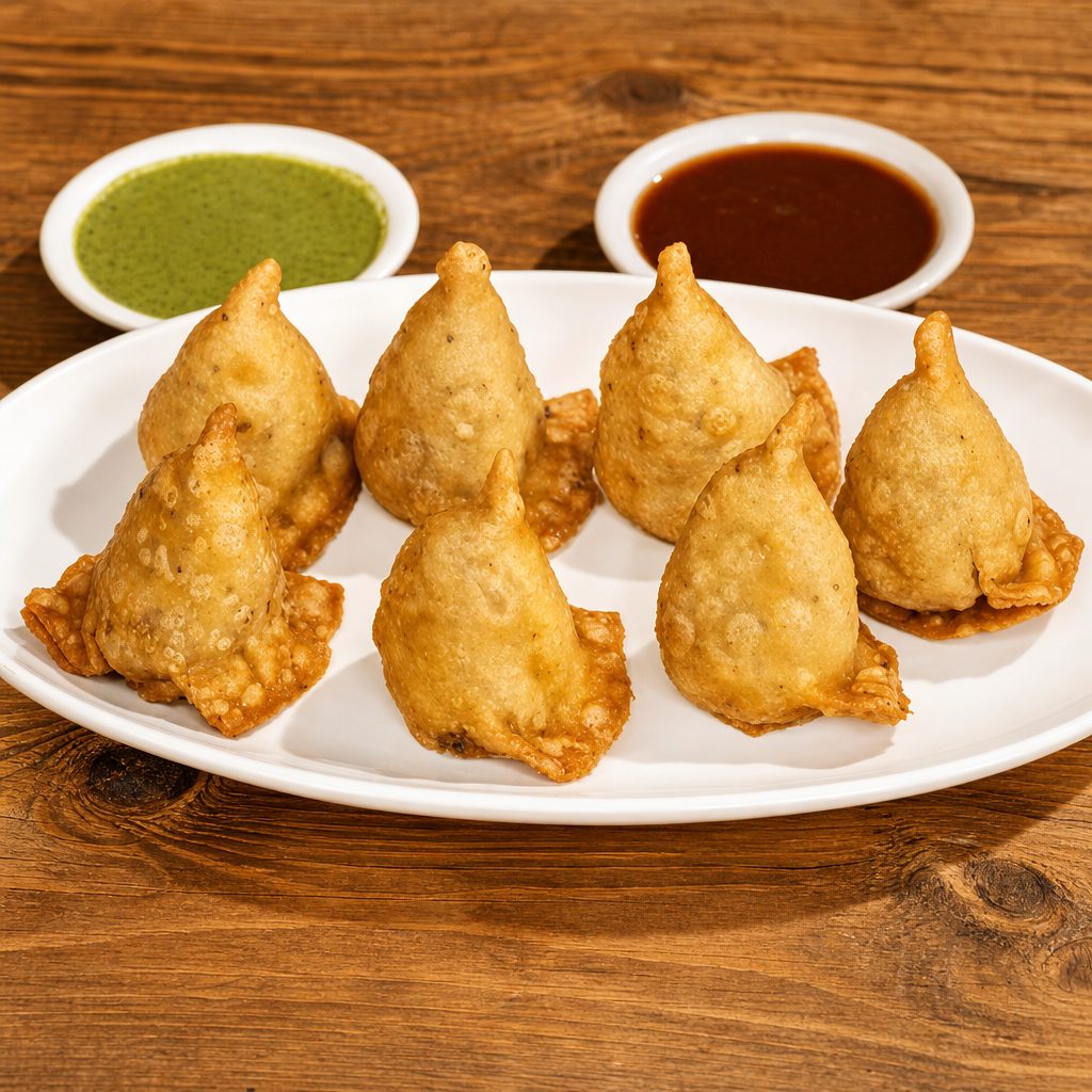 Vegetable Samosas.